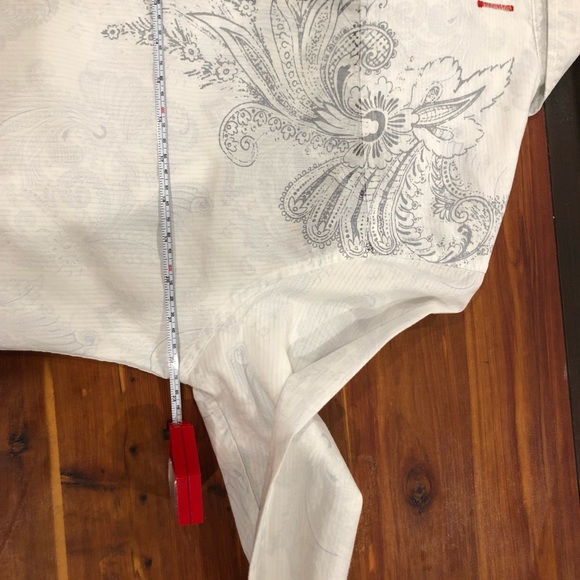 VINTAGE White with print men shirt - Picture 5 of 5